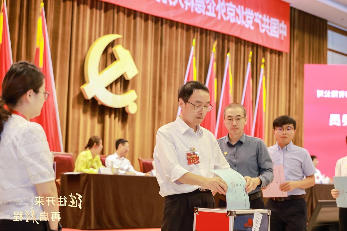 4.1- The picture shows party members voting at the congress site.jpg